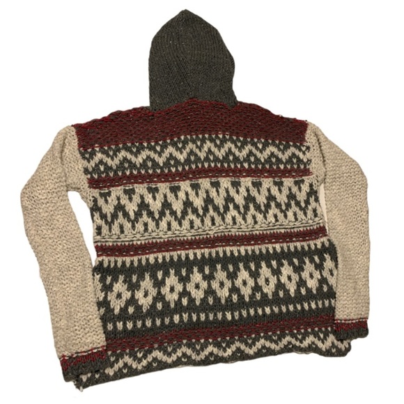 Free People Patterned Boho Knit Sweater - Women’s Size Large - Picture 2 of 9